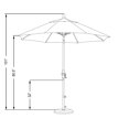 thumbnail image 2 of California Umbrella 9' Patio Umbrella in Terracotta, 2 of 3