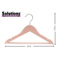 thumbnail image 2 of Solutions Kids Wooden Hangers - Pink, Set of 5, 2 of 4