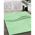 thumbnail image 3 of Ahgly Company Tapis de Zone Carré Transitionnel Lavable en Machine, Vert Menthe, 8 Pieds Carré, 3 of 7