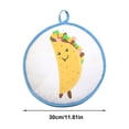 thumbnail image 3 of Yellow Insulated Tortilla Warmer Holder – 12 Inch Fabric Pouch for Corn/Flour Chips, Bread & Pizza, Keeps Warm up to 1 Hour, 3 of 7