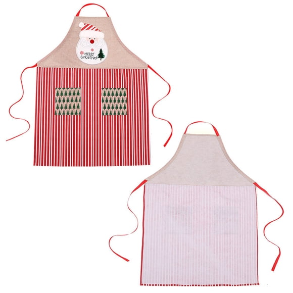 Bovemsi Apron Sleeve Set Adult Printed Kitchen Family Family Christmas Parent Apron 1 Piece Kitchen,Dining Bar