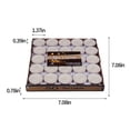 thumbnail image 3 of 50-Pack Unscented Flameless Tea Light Candles Round Paraffin Floating Votives for Wedding Romantic Centerpiece Decor, 3 of 9