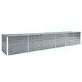 thumbnail image 2 of vidaXL Garden Raised Bed Galvanised Steel 480x80x77 cm Grey, 2 of 4