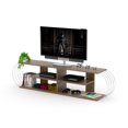 thumbnail image 1 of Homedora HD-CAS-TV-RF170301 Case Tv Unit, Walnut & Chrome, 1 of 1