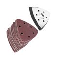 thumbnail image 4 of Oscillating Sanding Paper,61pcs 90mm 6 Holes Triangle Sanding Pad Sanding Pad Built to Last, 4 of 8