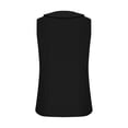 thumbnail image 3 of Tank Top for Women, Womens Solid Button V-Neck Tank Top, 3 of 7