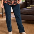 thumbnail image 1 of XZNGL Womens Solid Pocket Corduroy Pants, 1 of 1
