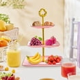 thumbnail image 4 of Rvkxad 3-Tier Cupcake Stand, Rectangular Plastic Serving Tray for Parties and Events, Tiered Dessert Display, Cake Stand, 4 of 5