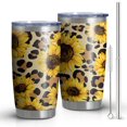 thumbnail image 1 of Gobelet 20oz avec Couvercle et Paille, Acier Inoxydable, Isolé sous Vide, pour Eau et Café, Double Paroi, Réutilisable pour Boissons Chaudes, 1 of 6