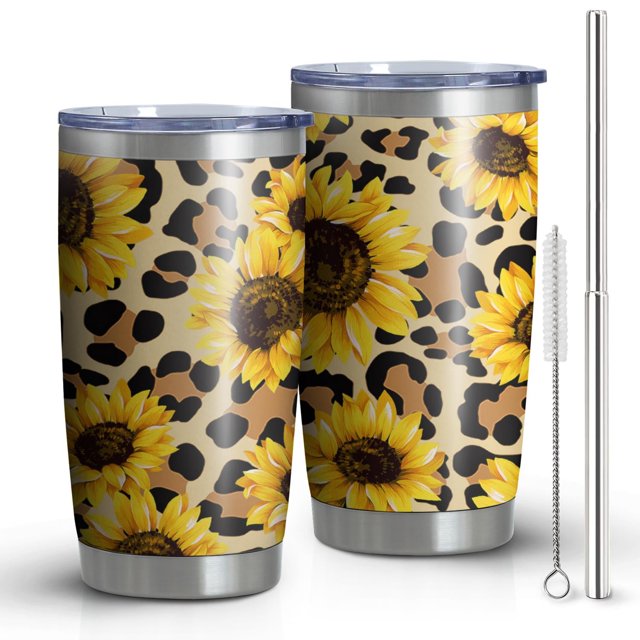 Gobelet 20oz avec Couvercle et Paille, Acier Inoxydable, Isolé sous Vide, pour Eau et Café, Double Paroi, Réutilisable pour Boissons Chaudes