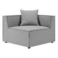 thumbnail image 2 of Modway Saybrook Fabric Upholstered Outdoor Patio Sofa Corner Chair in Gray, 2 of 7