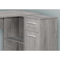 thumbnail image 2 of Monarch Specialties Computer Desk, Home Office, Corner, Storage Drawers, 46"l, L Shape, Work, Laptop, Laminate, Grey, Contemporary, Modern, 2 of 4