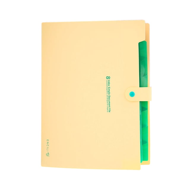 Wzzjkit Dossiers, 8 dans Dossier A4 Dossier Sac de Rangement de Bureau Dossier de Rangement de Fichiers Sac d'Organe de Classification de Feuilles de Test, Dossiers