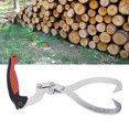 thumbnail image 1 of Log Grapple Hook, Log Skidding Tong Cr Plated 8 inch Double Colors Handle Single Handed Operating  for Timber Handling, 1 of 7