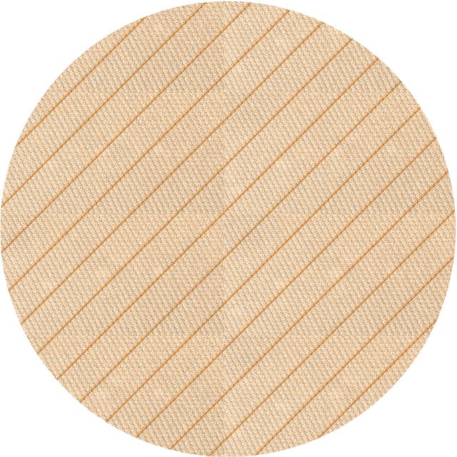 Ahgly Tapis d'Intérieur Lavable en Machine Carré Transitionnel Blond Doré Or, 3 Pieds Carré