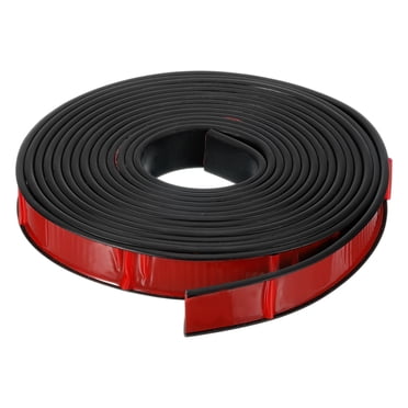 U-Shape Edge Banding, 16.4ft Self-Adhesive U Channel Edge Protector TPE Flexible Furniture Edge Protector Veneer Edging Trim for Cabinet Table Shelves (22mm, Black)