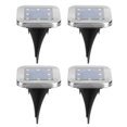 thumbnail image 1 of 4pcs 8LED Lumière Solaire Enterrée sous la Lampe de Sol Extérieur Chemin Jardin Décor, 1 of 13