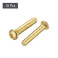 thumbnail image 3 of Unique Bargains M3x16mm Brass Machine Screws, Phillips Pan Head Fastener Bolts 10Pack, 3 of 5