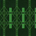 thumbnail image 1 of Ahgly Company Machine Washable Indoor Square Transitional Green Area Rugs, 6' Square, 1 of 7