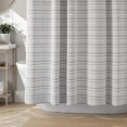 thumbnail image 5 of Hometrends Perry Woven Fabric Shower Curtain, Grey, 5 of 5