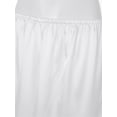 thumbnail image 4 of Venjoe Femmes Dames Long Jupon en Satin Dentelle Demi-Jupon Jupe sous Robe Jupons Rallonge de Robe Blanc m, 4 of 7