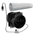 thumbnail image 2 of Home Kitchen Speed Regulating Duct Exhaust Air Ventilation Fan Sheds Noiseless, 2 of 5
