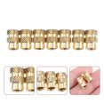 thumbnail image 2 of MasteelfCA 20pcs Furniture Insert Nut Socket Threaded Insert Nuts Copper Furniture Screw, 2 of 7
