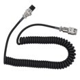 thumbnail image 3 of Microphone Cable, Balanced Mike Snake Cord, Stretchable Coiled ABS For Speaker Systems Stage Lighting Patch Bays, 3 of 8
