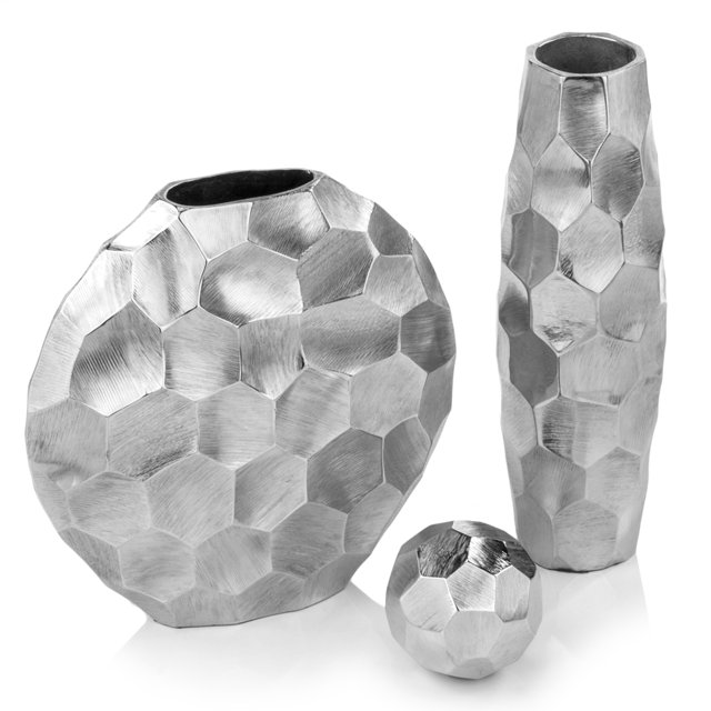 4" x 4" x 4" Argent Brut - Sphère