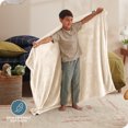 thumbnail image 2 of Bare Home Microplush Fleece Blanket - 300 GSM - Fuzzy Microfleece - Soft & Plush - Kid Size, Vanilla, 2 of 5