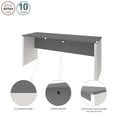 thumbnail image 4 of Bestar Connexion 72W Narrow Desk Shell in slate & sandstone, 4 of 7
