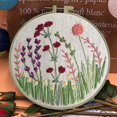 thumbnail image 1 of Chmadoxn Cross-Stitch Beginner's Embroidery Flower Kit,Beginner Hand Embroidery 0 Based Diy Hand Embroidery Material Package embroidery embroidery, 1 of 3