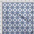 thumbnail image 4 of oneOone Georgette Viscose Medium Blue Fabric Geometric Fabric For Sewing Printed Craft Fabric By The Yard 42 Inch Wide, 4 of 4