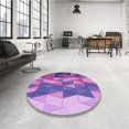 thumbnail image 4 of Ahgly Tapis Rectangulaire Lavable en Machine Intérieur Transitionnel Orchidée Foncée Violet, 6 Pieds x 9 Pieds, 4 of 7