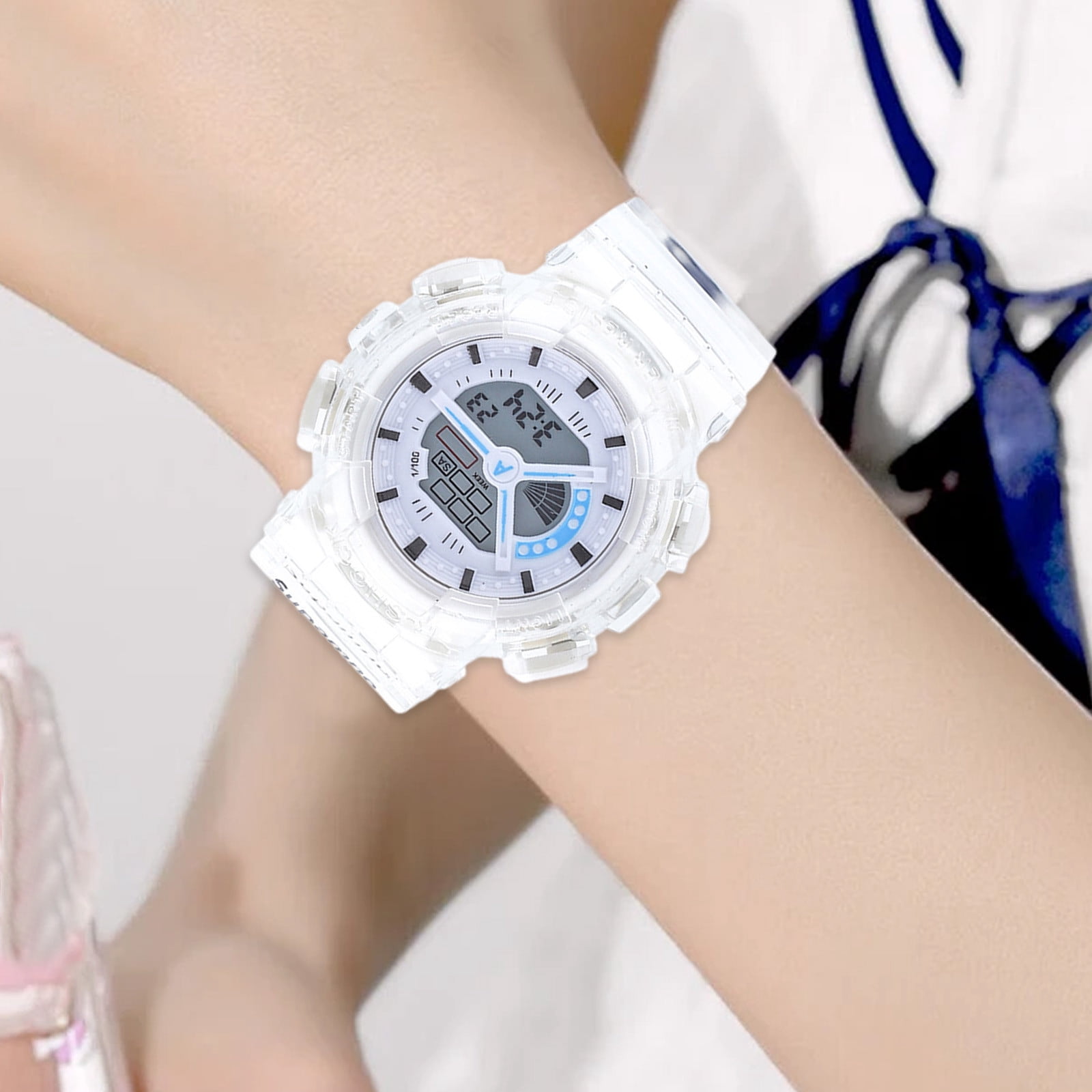 Waterproof Digital Watch - Luminous LED Display, Shockproof, Multifunction with& Stopwatch - Boys Girls Ages 8+ (Yellow, White, Green, Blue, Orange)