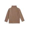 thumbnail image 2 of Yeahdor Chandails Thermiques à Manches Longues pour Garçon Fille, Doublés en Molleton, Couche de Base de Compression, T-Shirts à Col Rond, T-Shirts Doux, Café 130, 2 of 7