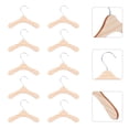 thumbnail image 3 of Miangastore 10pcs Wooden Pet Apparel Hangers Dog Clothing Hanging Rack (Silver, Wood Color), 3 of 8