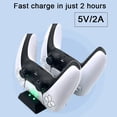 thumbnail image 3 of Fast Charger Wireless Controller Charging Dock Station USB Type-C for PlayStation 5 Joystick for PS5 Gamepad Accessories, 3 of 6