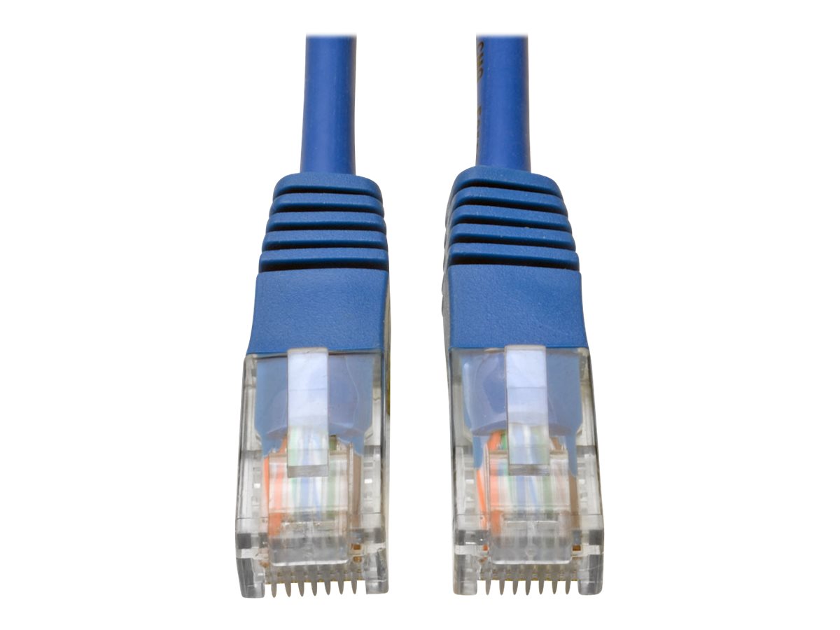 Eaton Tripp Lite Series Cat5e 350 MHz Molded (UTP) Ethernet Cable (RJ45 M/M), PoE - Blue, 25 ft. (7.62 m) - Patch cable - RJ-45 (M) to RJ-45 (M) - 25 ft - UTP - CAT 5e - molded, stranded - blue