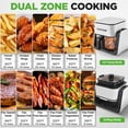 thumbnail image 2 of NutriChef 4 QT Air Fryer & Grill | 7-1 Preset Cook Modes | Transparent Fry Bowl for Best Cooking Results | Cook Shrimp, Steak, Fries, Wings & More | 4 QT Glass Air Fryer & 1.2 QT Grill | White, 2 of 5