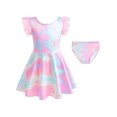 thumbnail image 3 of Kids Girl Rash Guard Swimming Bathing Suit Summer Long Sleeve Sun Protection Girls Bathing Suits Size 8-9 Years Girls Clothing, 3 of 9