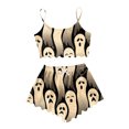 thumbnail image 1 of HNMKIU Womens Pyjamas Cartoon Print Pajama Shorts Set, 1 of 3