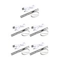 thumbnail image 2 of Decodeary Flashlight Outdoor Portable Rechargeable Stainless Steel LED Torch Penlight Fishing Handheld Hanging Light One Mode 1 5Set, 2 of 6