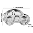 thumbnail image 2 of Assiette en Acier Inoxydable Assiette de Repas pour Enfants en Acier Inoxydable à Compartiments, Vaisselle pour Bébé, Mignonne Boîte à Repas à Compartiments pour la Maison Plateau en Acier Inoxydable, 2 of 8
