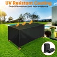 thumbnail image 3 of SHELTUSE Housses pour Meubles de Patio Imperméables, Housse pour Ensemble de Meubles Sectionnels d'Extérieur, Housses pour Table, Chaise et Sofa Rectangulaires, Housse de Protection pour Meubles Anti-Poussière Grande 50+ Tailles Disponibles, 3 of 6