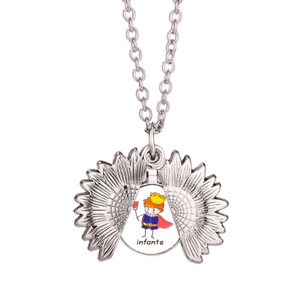 Infante Proposal Scribble Ingenuity Sunflower Necklace Pendant Locket Jewelry