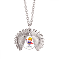 thumbnail image 1 of Infante Proposal Scribble Ingenuity Sunflower Necklace Pendant Locket Jewelry, 1 of 3
