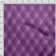 thumbnail image 4 of oneOone Cotton Jersey Purple Fabric Check Fabric For Sewing Printed Craft Fabric By The Yard 58 Inch Wide, 4 of 5