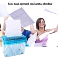 thumbnail image 3 of Hand Shredder Portable Paper Shredder A6 Manual Shredder Documents Paper Documents Cutting Tool Shredders, 3 of 8