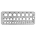 thumbnail image 1 of 29 Sizes Index Stainless Steel Drill Gauge Bolt Wire Diameter Size Bit Gauge, 1 of 1